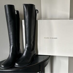 Marc Fisher Black Knee-High Boots